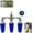 Triple (Blue), variant on Pressure Washer Turbo Nozzle, 4000 PSI 360° Rotating Power Washer Tip with 1/4" Quick Connector, Multi-Tip High Pressure Spray Nozzle for Driveway, Concrete & Gutter Cleaning (Triple (Blue))