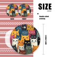 thumbnail image 2 of Group of Cats All Different Colors - Christmas Ornament Xmas Keepsake Ceramic Ornaments Holiday Decorations for Tree Christmas Gift Ideas 2.95in, 2 of 6