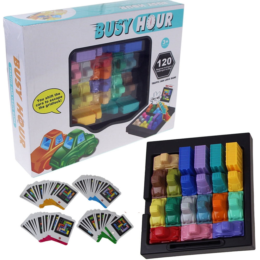 Modern Busy Hour Puzzle Fun Rush Hour Traffic Jam Logic Game Toys For Boys Gifts 