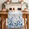 thumbnail image 2 of Table Runner - 90 Inch Long, Blue Eucalyptus Kitchen Dining Table Runner Dresser Scarves, Watercolor Spring Weeping Botanical Farmhouse Decor for Coffee Tables Wedding Party Banquet, 2 of 8