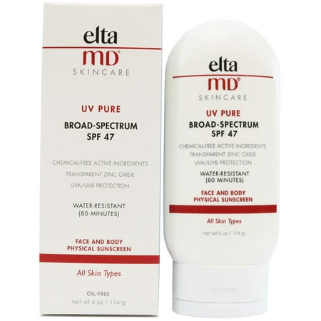 EltaMD Skincare Face and Body Sunscreen, SPF 47, Water Resistant, 4 Oz