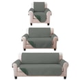 thumbnail image 1 of Juego de Protector Cubre Sala Doble Vista Capitonado, Incluye: Protector de Sofá, Love Seat y Sillón Individual GRIS VERDE OSCURO, 1 of 1