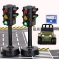 thumbnail image 2 of Simulation Feux de Signalisation Modèle Feux de Signalisation DIY Construction de Routes de Rue Noir, 2 of 8