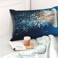 thumbnail image 4 of Naloa White Jellyfish Dansing in the Ocean Pillow Covers, Throw Pillow Case Cushion Covers,Cushion for Bedroom,Couch,Home-20"x30", 4 of 6