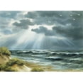 thumbnail image 2 of Withaar, Reint 14x11 White Modern Wood Framed Museum Art Print Titled - The sea, 2 of 4