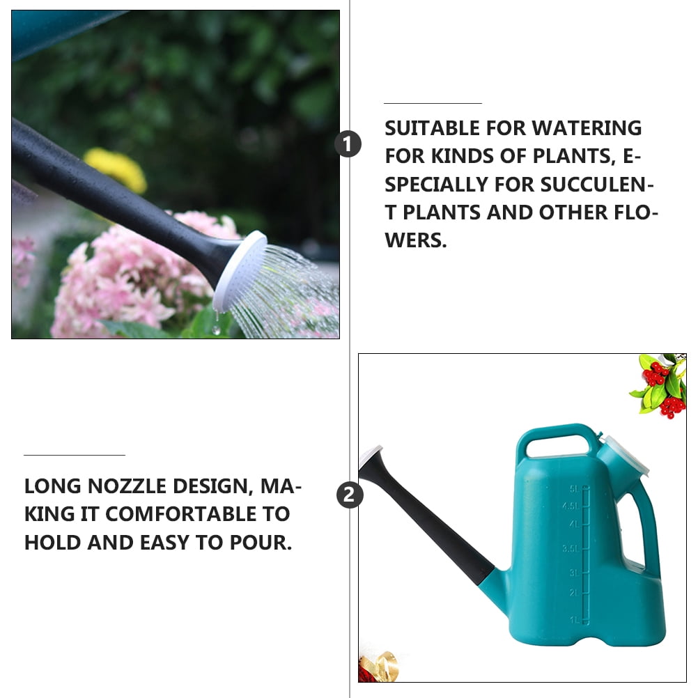 FESTFENDS 1pc Capacity Plastic Watering Can With Lid Long Nozzle Sprayer For Garden For Plant Care