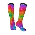 thumbnail image 4 of Balery Colorful Glitter Fun Novelty Socks Men'S Women'S Crew Socks Funny Crazy Novelty Socks Quirky And Cool Socks, 4 of 9