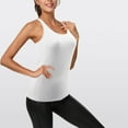 thumbnail image 5 of JYLPZYR Womens Compression Base Layer Tank Top Athletic Shirt (White,XXXL), 5 of 5