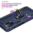 thumbnail image 5 of Galaxy A03S Case [ Grade, 16ft Drop Tested], Navy Blue with HD Screen Protector,  Kickstand, Ring Holder, 5 of 16