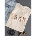 thumbnail image 3 of Corgi Pups Banner T-Shirt Women -Image by Shutterstock, Female XX-Large, 3 of 4