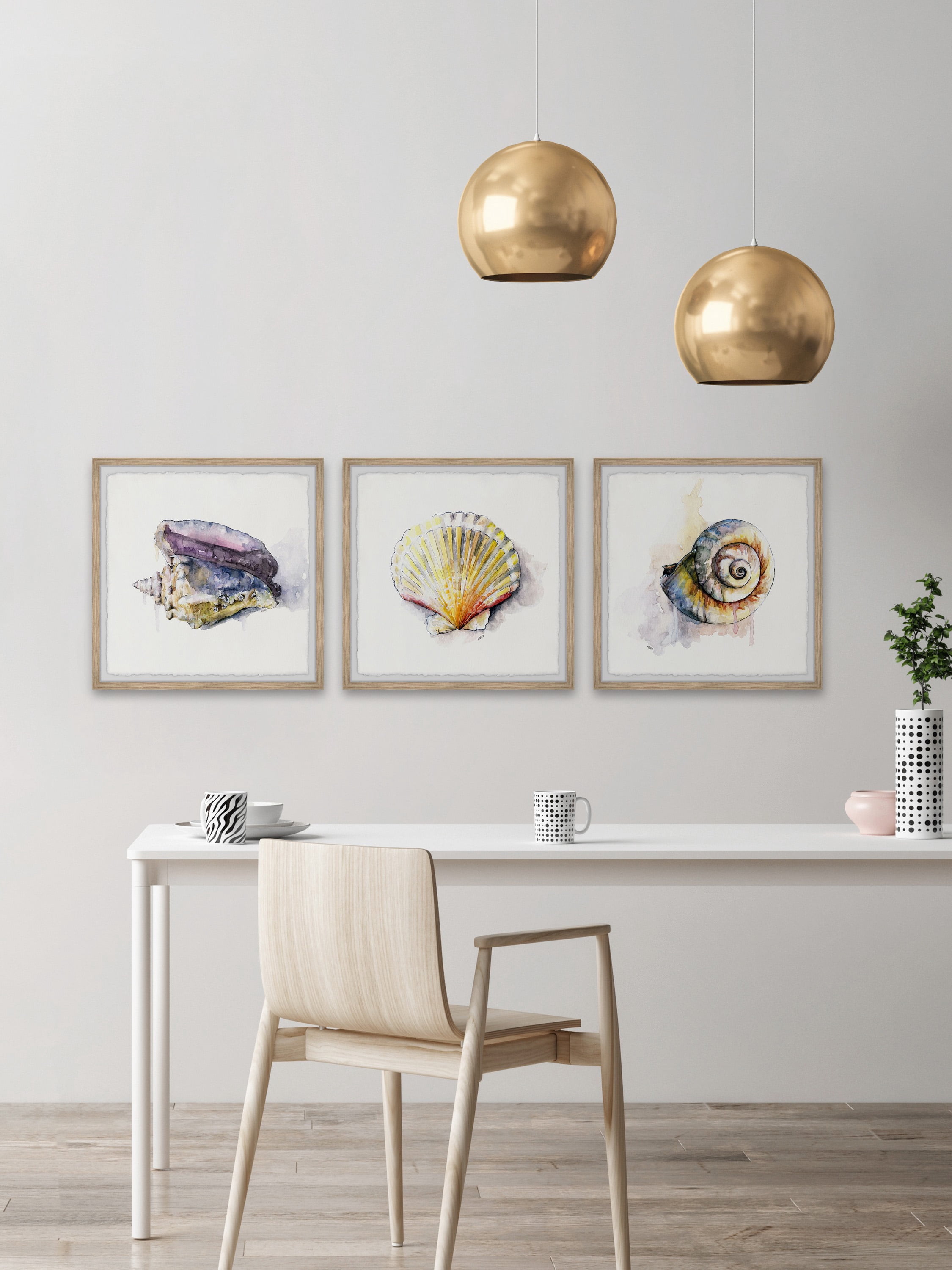 Marmont Hill Sea Buddies Triptych by Rachel Byler