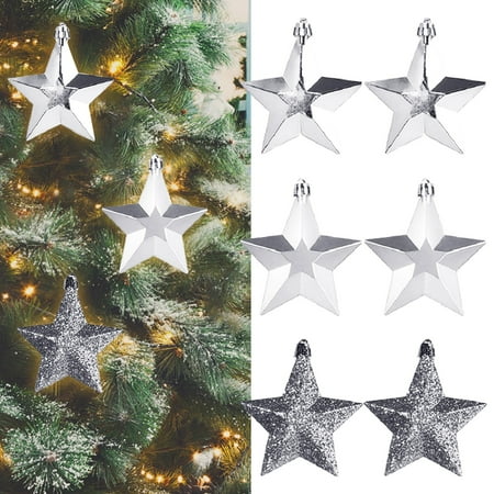 

Christmas Pendant Christmas Ball Decorations Five Pointed Star Snowflake Gift Bag Desktop Christmas Tree Pendant From 3.2 Inches To 4.2 Inches