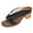 Black, variant on Beach Flower Platform Dress High Heels Slipper Sandals for Women Boho Fashion Casual Color Block Leather Chunky Block Heeled Slip on Slides Summer Shoes Sky Blue Size 6.5