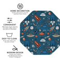 thumbnail image 3 of Kdxio Cartoon Space1 Funny Coasters,4 Pcs Leather Coasters,Housewarming Gifts,Protect Furniture from Water Marks Scratch and Damage, 3 of 6