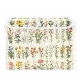 thumbnail image 7 of Yayeee Collapsible Cube Storage Bin with Lid Fabric Closet Decorative Basket with Handles, Beige Wildflowers, 7 of 7