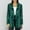 Green, variant on Dyfzdhu Sequin Blazers For Women Long Sleeve Solid Color Shiny Party Suit Jacket Plus Size, Gold L