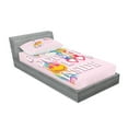 thumbnail image 2 of Ambesonne Emoji Fitted Sheet & Pillow Sham Set, Go Outside Look Inside Funny, Twin, Soft Pink Multicolor, 2 of 2