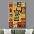 thumbnail image 2 of wall26 Canvas Wall Art - Vintage Style Coffee Elements - Giclee Print Gallery Wrap Modern Home Art Ready to Hang - 32x48 inches, 2 of 5