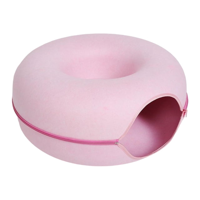 Cueva de gato de fieltro Zulema Hideaway verano transpirable resistente a los ñazos Rosa