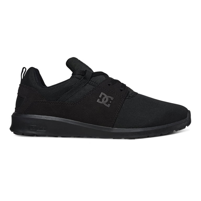 DC Men s Heathrow Shoes Black Leather Suede 12 D Walmart