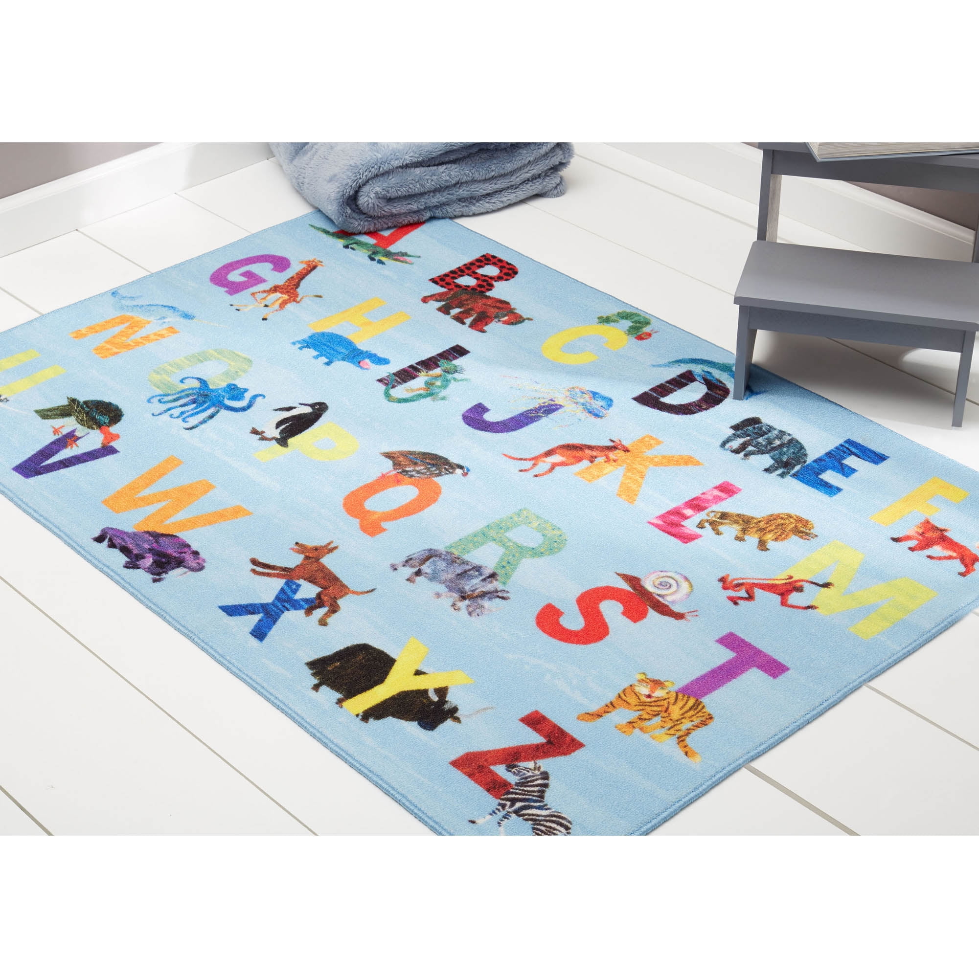 Alphabet Cars - Rectangle Small Rug, CPR3001