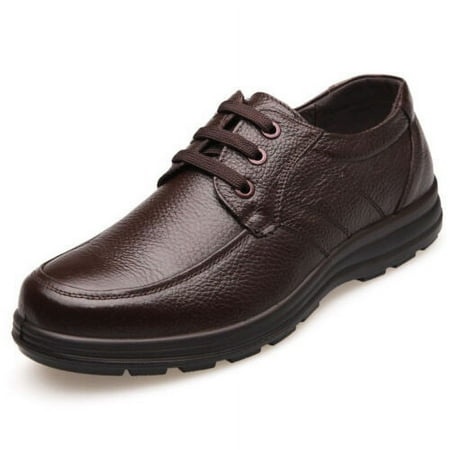 Newly Men Work Shoes Lace-Up Chef Kitchen Working Flats Office Male Formal Shoes