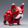 thumbnail image 2 of HWJ-figura de acción transformable de Bulldog mecánico, perro Robot rojo y verde, juguetes para niños y adultos, decoración, envío directo Fivean unisex, 2 of 2