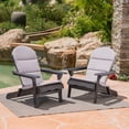 thumbnail image 5 of GDF Studio Cartagena Outdoor Water Resistant Fabric Adirondack Chair Cushions, Set of 2, Gray, 5 of 6
