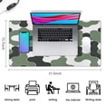thumbnail image 5 of Green, White and Black Camouflage&nbsp;desk Mouse Padwaterproof,rubber+multispandexnon Slip the Camouflage Seriesgaming Mouse PadDesk Pad for Office Home Game 31.5x15.7inches, 5 of 7