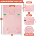 thumbnail image 7 of Tirrinia Wearable Blanket for Women and Men,Travel Blanket with Front Pocket for Camp Airplane Office,Wife Birthday Gift Ideas, 7 of 7