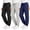 Black-Navy-Grey, variant on MOSHU 3 Pack Sweatpants for Women Athletic Joggers with Pockets Elastic Waist Lightweight Sweatpants Casual Soft Pants