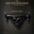 thumbnail image 4 of Gothic Skull Wall Shelf, 3D Skull Design Black Floating Shelf, Gothic Hanging Shelf for Halloween Parties Home Decorations, 8.6x4.3in, 4 of 7