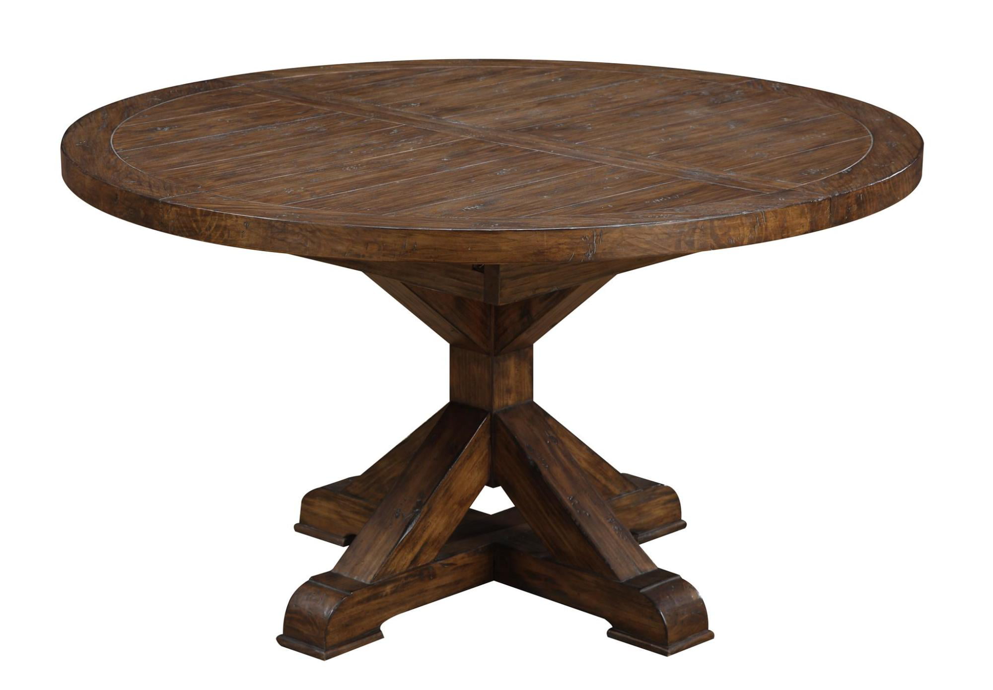 round with leaf wooden table for kitchen with durable top