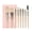 Pink Beige, variant on 8-Piece Mini Makeup Brush Set – Complete Cosmetic Tool Kit with Storage Pocket for Face & Eye Makeup TIKA
