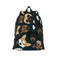 thumbnail image 3 of Balery Dogs Vintage Canvas Backpack for Men and Women - Large Capacity, Durable Travel Laptop Bag for School, Work, Hiking, and Outdoor Activities, 3 of 7