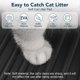 thumbnail image 4 of Alfombrilla para para Gatos, Alfombrilla Grande para Atrapar para Gatos, Suave para Patas los Gatitos, Alfombrilla para Caja Que Mantiene el Suelo Limpio, Azul, 4 of 7