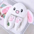 thumbnail image 2 of Cute Plush Bunny Rabbit Hat Rabbit Cap, Ear Moving Jumping Hat, 2 of 4