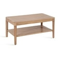 thumbnail image 1 of Kate and Laurel Talcott Tiered Rectangle Coffee Table, 36 x 20 x 18, Natural Brown, Transitional Two-Tier Rectangular Living Room Table with Storage and Mango Wood Construction, 1 of 8