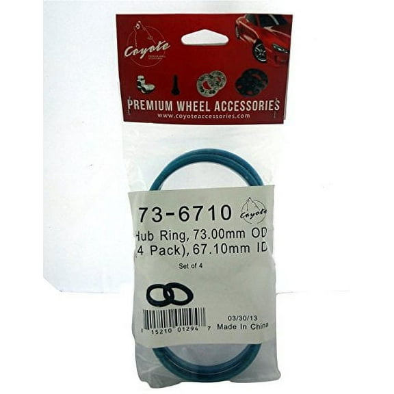 Set(4) Coyote Wheel Accessories Hub Centric Rings 73-6710 73.00 OD 67.10mm ID NEW