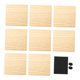thumbnail image 2 of 8 posavasos de madera sin tratar con almohadillas antideslizantes, discos de madera resistentes al calor para Suqre, 2 of 8