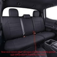 thumbnail image 3 of coverdream Tacoma Seat Covers Full Set for 2016-2023 Toyota Tacoma Double/Crew Cab SR,SR5,TRD Pro/Sport - Breathable Polyester Auto Seat Covers (Full Set,Black), 3 of 6