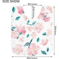 thumbnail image 6 of GZHJMY Pink Flower Bathroom Rug Rectangular Bath Mat Non Slip Bath Rugs Absorbent Shaggy Bathmats for Sink Shower 16" x 24", 6 of 7