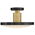 thumbnail image 2 of Hinkley Lighting 47593BK-LCB Kieran 15" Wide Led Semi-Flush Ceiling Fixture - Black /, 2 of 7
