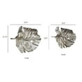 thumbnail image 4 of Set of 2 Shiny Silver Leaves Wall Art, 4 of 5