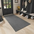 thumbnail image 4 of PABUBE Indoor and Outdoor Doormats, 27.5"x59" Front Door Rugs, Dirt Trapper Inside Door Mats, Non Slip Washable Welcome Mat Entryway Rug for Entryway, Dark Gray, 4 of 9