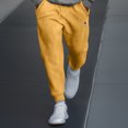 thumbnail image 3 of Dalix Astronaut Embroidery Washed Midweight Jogger Fleece Sweatpants Soft Lounge Pant Drawstring Waistband Pockets Mens in Mustard M Medium, 3 of 5