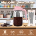 thumbnail image 2 of Cafetera Cold Brew QHH, tarro Mason de 1,2 L con filtro de acero inoxidable, 2 of 7