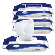 Caresour Advanced 75% Alcohol Hand Sanitizer Wipes, 4 Packs of 50 (200 Wipes)