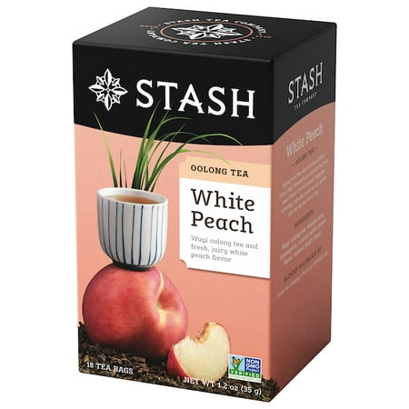 Stash Tea White Peach Wuyi Oolong Tea, 18 Ct, 1.2