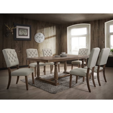 Rectangular Dining Table Set | Suitable for Gatherings with Classic Look | Crafted from Synthetic Wood | Meets the Requirement of Long - lasting Furniture